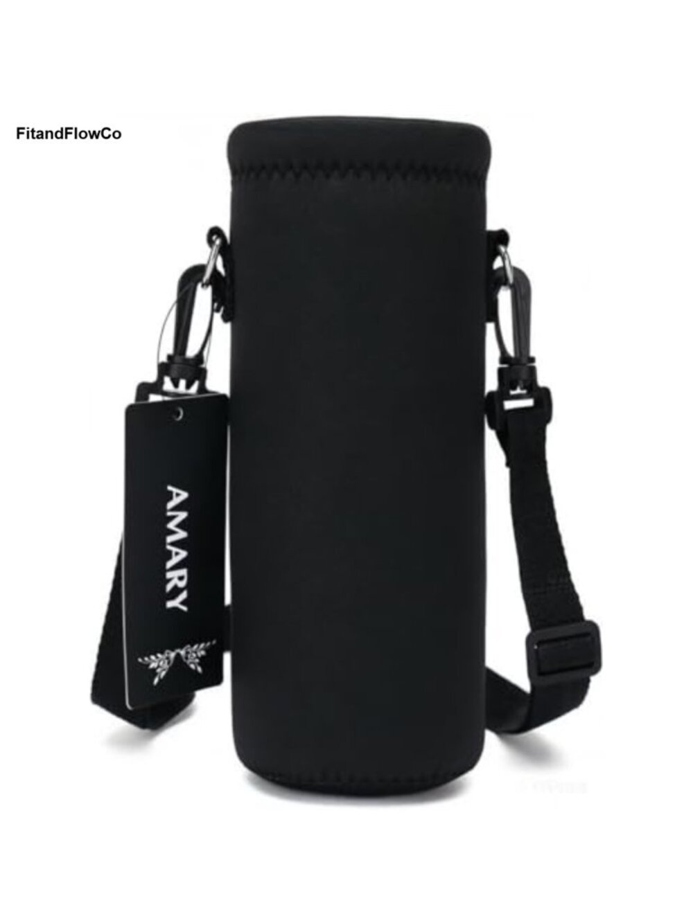 Neoprene Water Bottle Carrier Bag Adjustable Strap Insulated Cover 750ml
